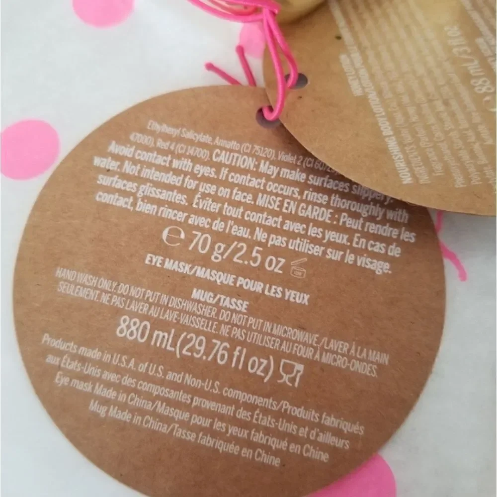 Victoria's Secret Pink Gold XL Mug gift SET